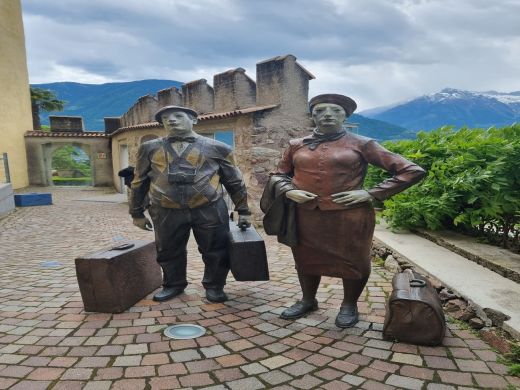 Schloss Trauttmansdorff in Meran-Italien 2025-Bronze Skulpturen_II