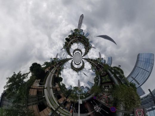 Buildings and Structures  in Shenzhen-China 2025-Polar Invert Images_III