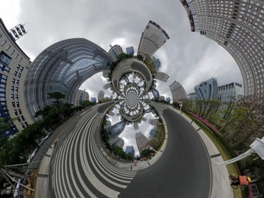 Buildings and Structures  in Shenzhen-China 2025-Polar Invert Images_V