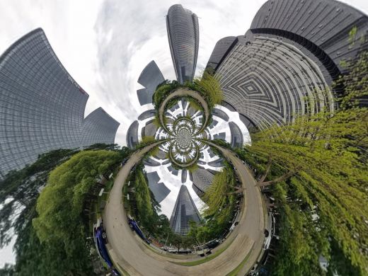 Buildings and Structures  in Shenzhen-China 2025-Polar Invert Images_VIII