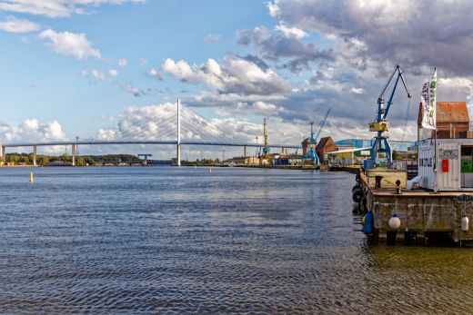 Blick zur Strelasundquerung