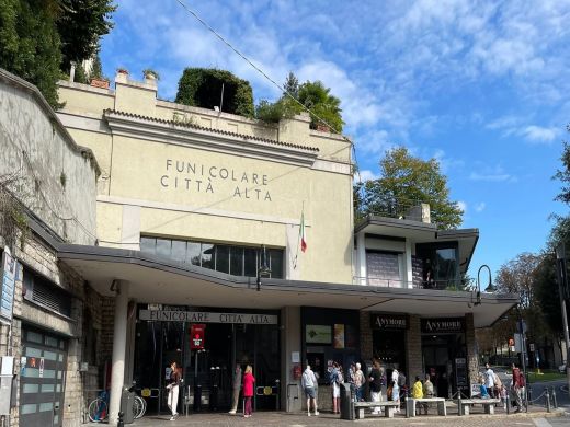 Funicolare di Citta Alta-Bergamo-Italia